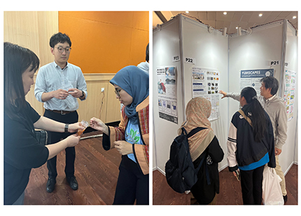 超異分野学会インドネシア大会でのポスター発表の様子